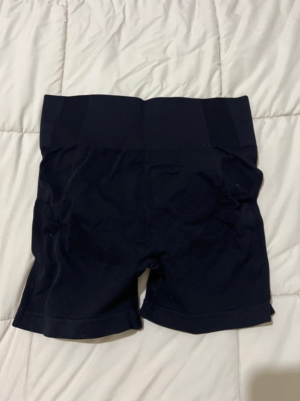 High-Waist Black Women's Seamless Bike Shorts